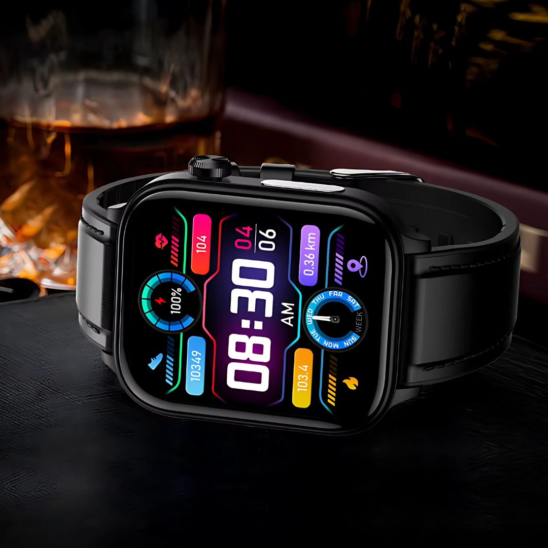 VitaScan Pro - IPS HD, AI Health Smartwatch with ECG, Blood Glucose, Uric Acid & 100+ Fitness Modes
