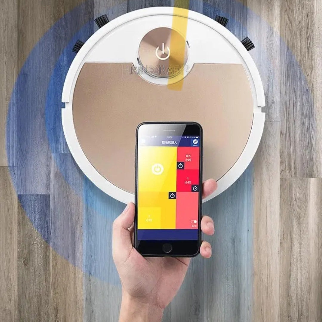 ES06 Roboterstaubsauger mit Bluetooth-App-Steuerung und Smart Touch – 3,7 V Spannung – ABS-Material – 865 g Gewicht – Lithiumbatterie
