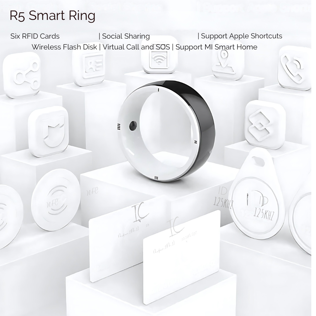 R5 Smart Ring mit 6 RFID-Karten und Tai Chi-Design