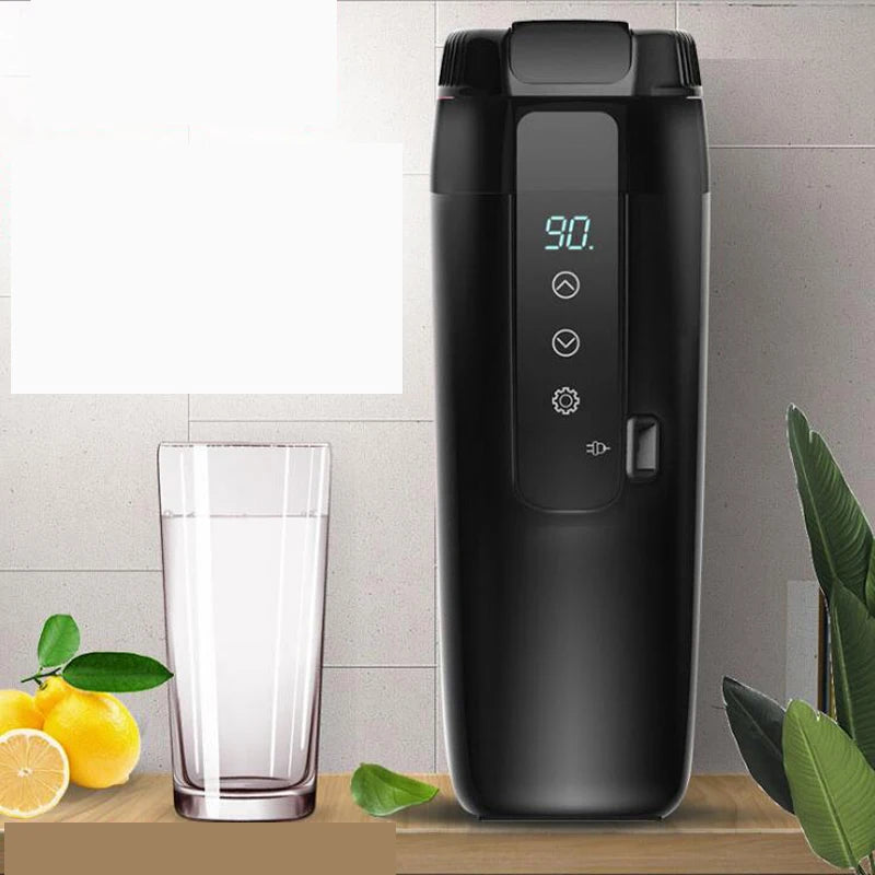Elektrischer Becher fürs Auto Modell 350 – Schwarz & Rosa, 12 V, 70 W, Heizsystem