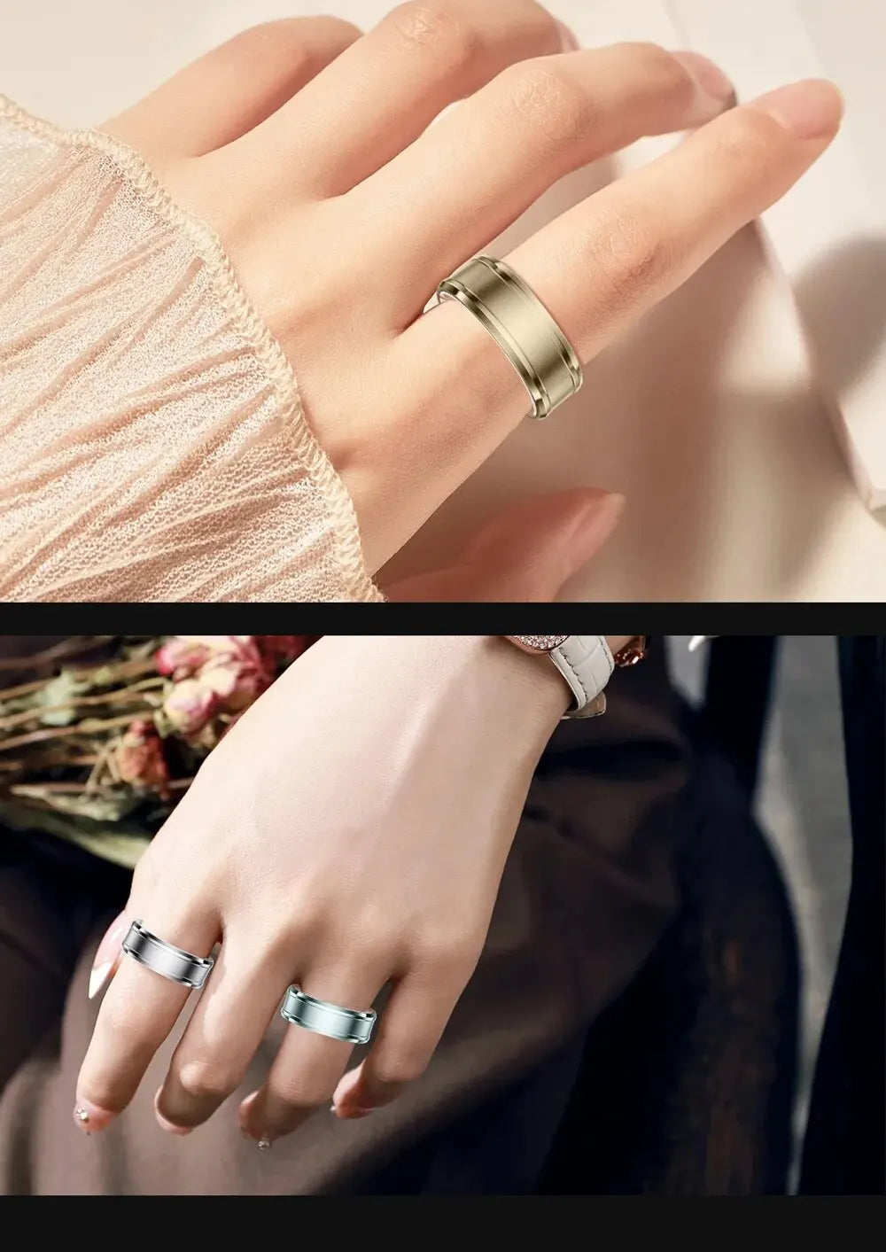 Smart Ring R3: Gesundheits- und Fitnesstracker mit Herzfrequenz, Schlafmonitor und IP68-Wasserschutz – Bluetooth 5.1, 18 mAh Akku