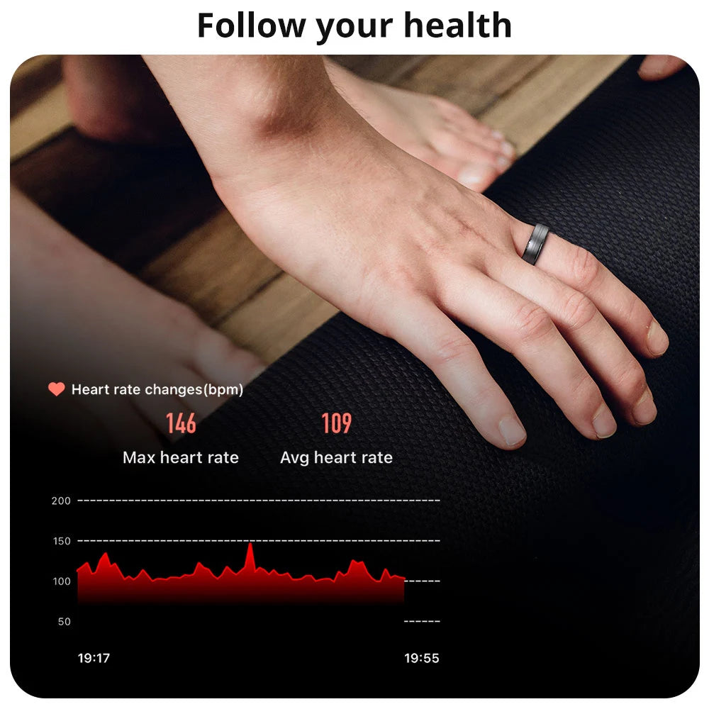 COLMI R06 Smart Ring: 20 Trainingsmodi und Echtzeit-Herzfrequenzüberwachung