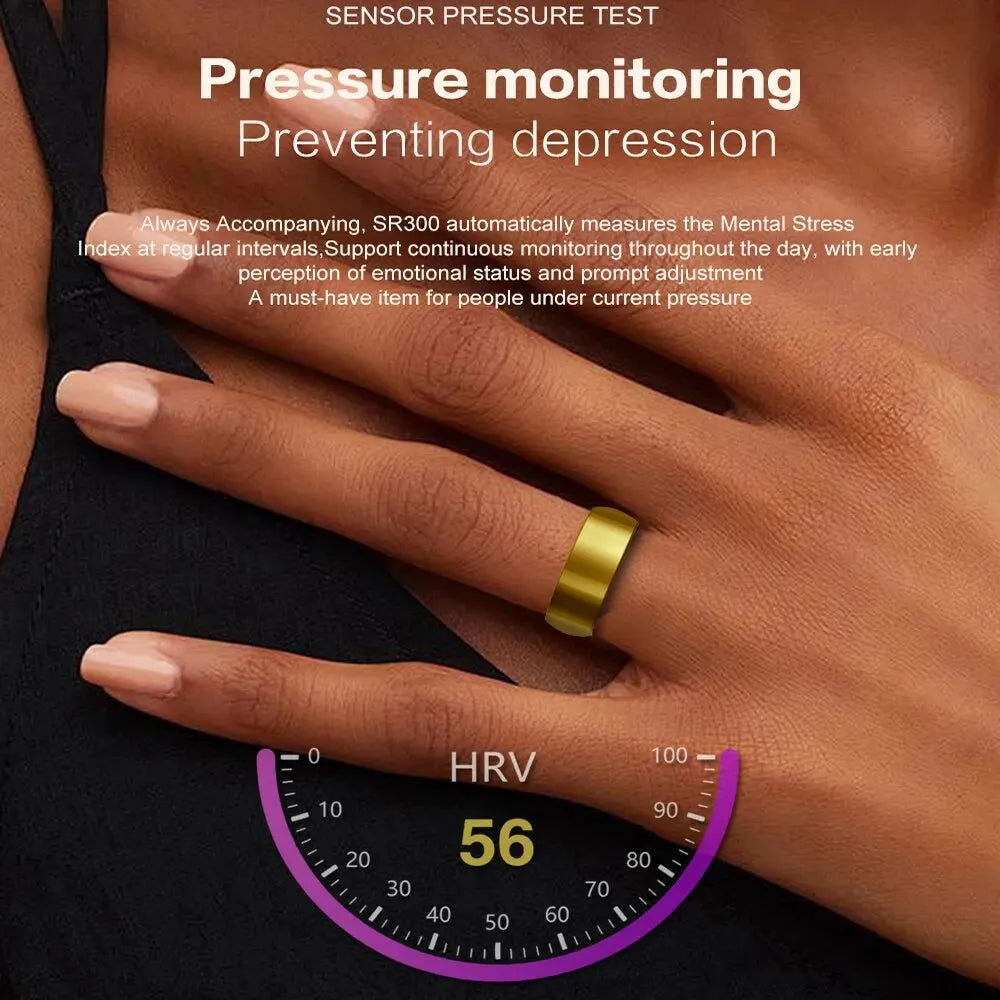 Smart Ring SR300: Multifunktionaler Fitnesstracker mit Pulsmesser, Schlafanalyse und leichtem Design