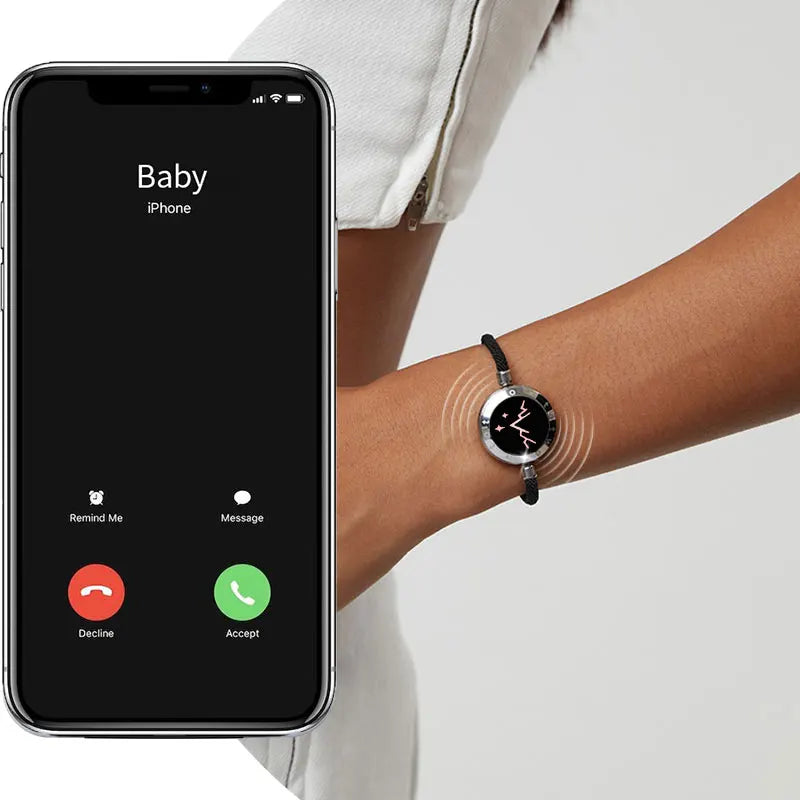 Smart-Armbänder mit Touch- und Vibrationsfunktion sowie Lichteffekten für Paare – 2er-Set