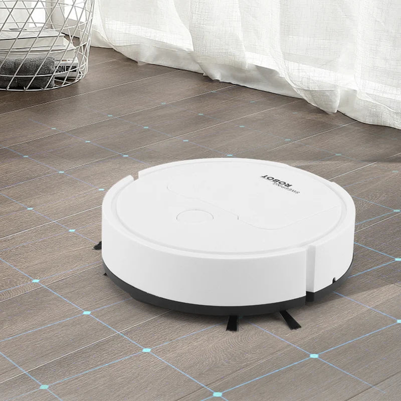 Intelligenter 3-in-1-Staubsaugerroboter | 40 Minuten Arbeitszeit | Ultradünnes Design