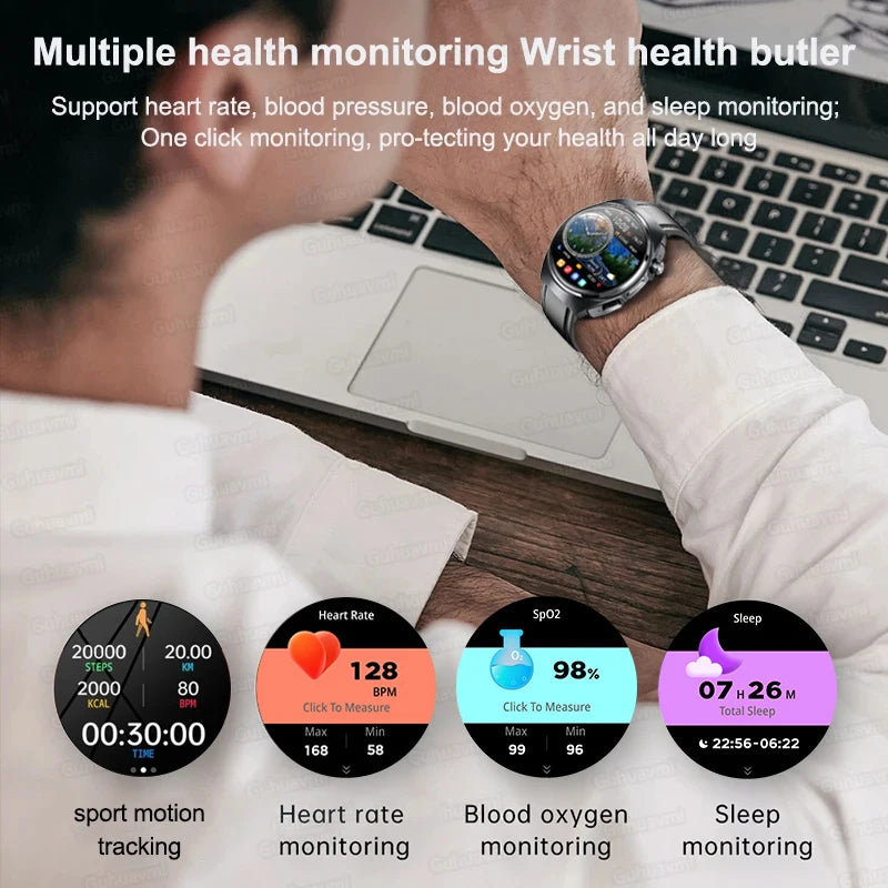 2025 New Man Smart Watch TWS Headset Two In One Wireless Bluetooth Dual Earbuds Call Health Monitor Sport Tracker NFC Smartwatch