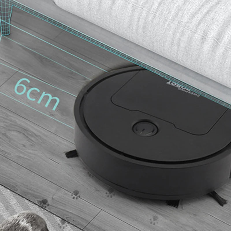 Intelligenter 3-in-1-Staubsaugerroboter | 40 Minuten Arbeitszeit | Ultradünnes Design
