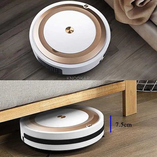 KNCOKAR Smart Robotic Vacuum Cleaner with App Control & 1500mAh Battery