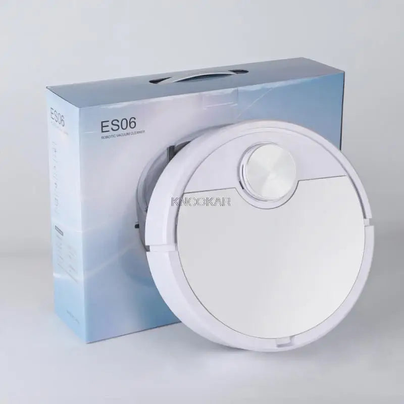 ES06 Robot Vacuum Cleaner with Bluetooth App Control and Smart Touch - 3.7V Voltage - ABS Material - 865G Weight - Lithium Battery