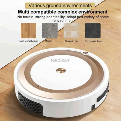 KNCOKAR Smart Robotic Vacuum Cleaner with App Control & 1500mAh Battery