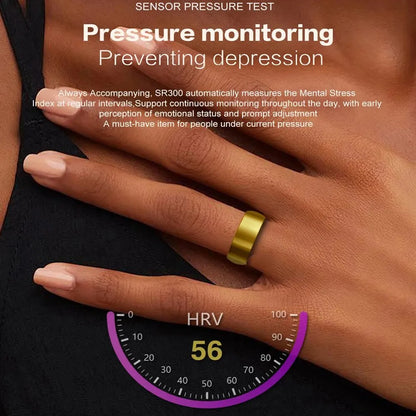 Smart Ring SR300: Multifunctional Fitness Tracker with HR Monitor, Sleep Analysis & Lightweight Design