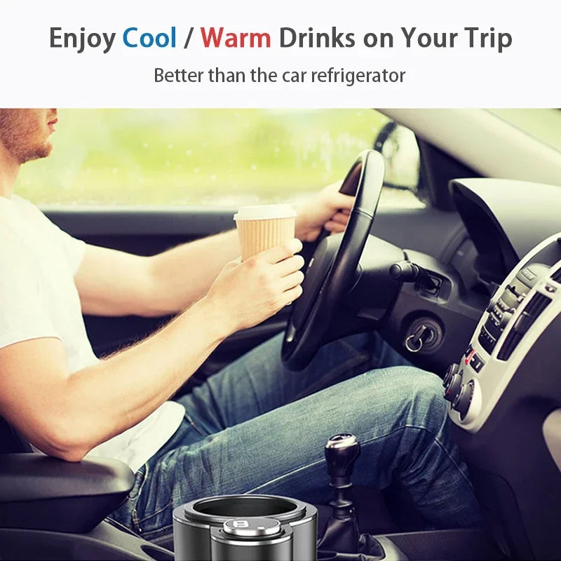 Hot & Cool Smart Cup Holder - Fast Heating/Cooling Speed - Effective with Various Bottle Materials