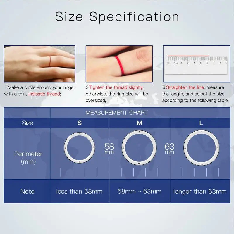 R5 Smart Ring with 6 RFID Cards & Tai Chi Design