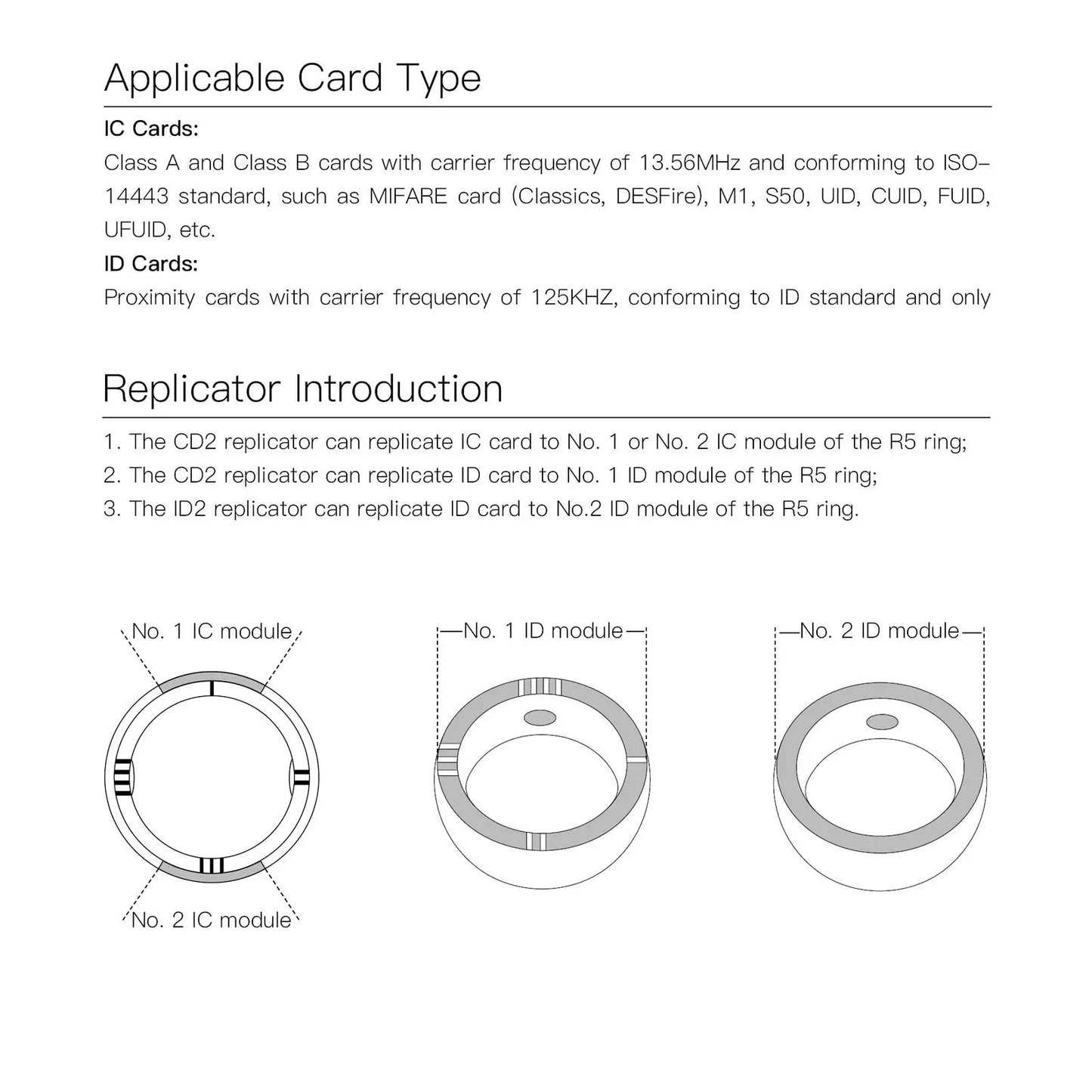 CDS RFID Replicator for R5 Smart Ring - Duplicate IC & ID Cards Efficiently