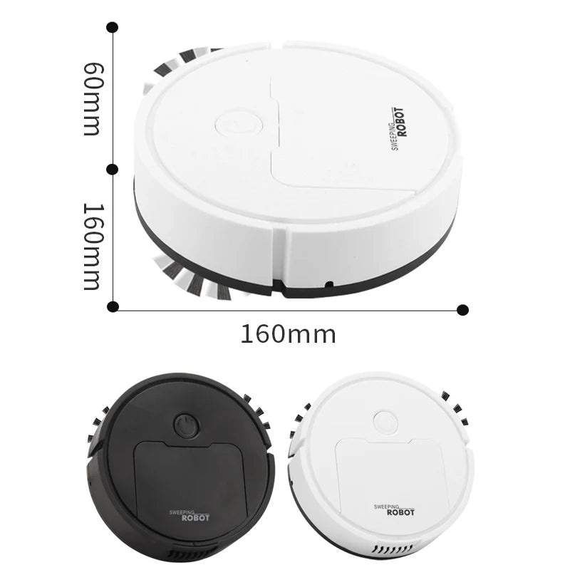 Smart 3-in-1 Robotic Vacuum Cleaner | 40-Min Working Time | Ultra-Thin Design