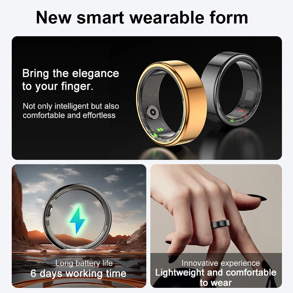 a Smart ring with an arrow on the inside of it