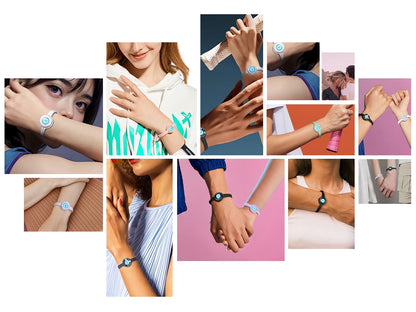 Touch Bracelets for Couples: 2 Smart Jewelry, Vibration & Light, Waterproof, 1 Yr Warranty