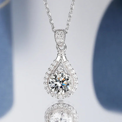 Loriele 1ct D Color VVS1 Moissanite Necklace | S925 Silver