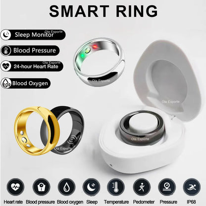 OLA ESPORTE Sr200 Smart Ring: 24/7 Heart Health & Fitness Tracking