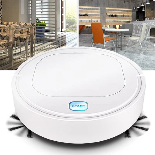 USB Charging Intelligent Robotic Wireless Vacuum Cleaner - 3-in-1 Sweeping Machine