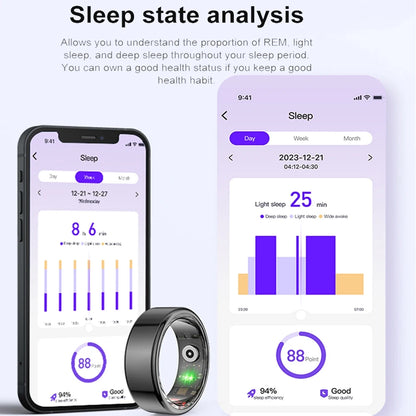 a cell phone with a sleep tracker state on the screen