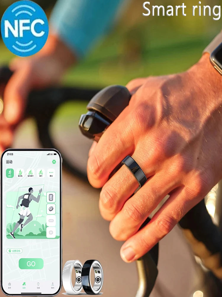 Smart Ring R02: Activity Tracker with HR, BP, Sleep & More