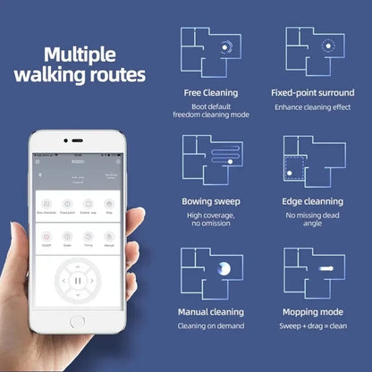 Intelligenter Kehrroboter-Staubsauger: 2800 Pa Saugleistung, Nass- und Trockenfunktion, Kehren und Wischen