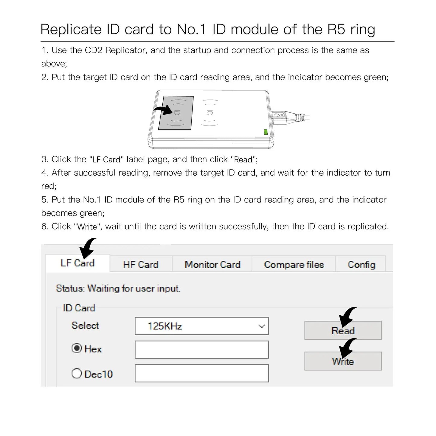 CDS RFID Replicator for R5 Smart Ring - Duplicate IC & ID Cards Efficiently