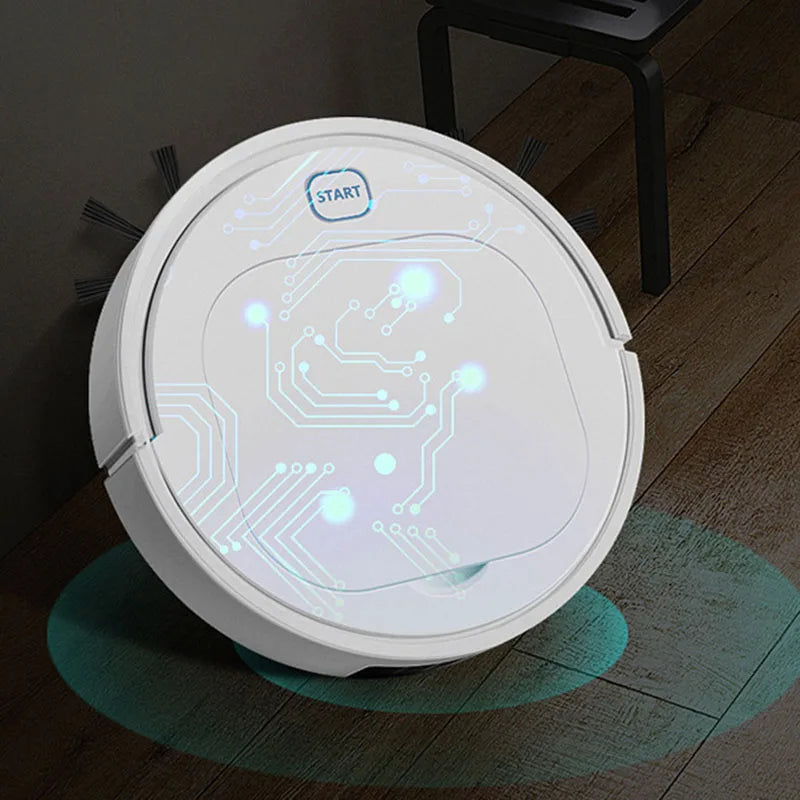 USB Charging Intelligent Robotic Wireless Vacuum Cleaner - 3-in-1 Sweeping Machine