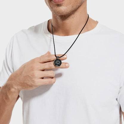 Sun & Moon Smart Necklaces for Couples with Agate - Set of 2, Vibration & Light, Water Resistant, Gift Box, 1-Year Warranty